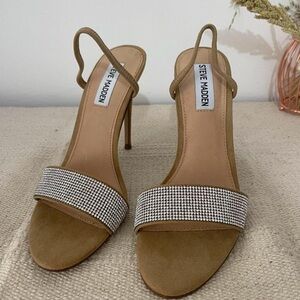 Steve Madden fierce rhinestone heels 3in, Size 11